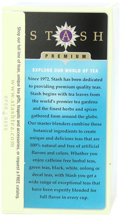 Stash Tea Green Chai Tea, 20 Count Tea Bags in Foil (Pack of 6) N83