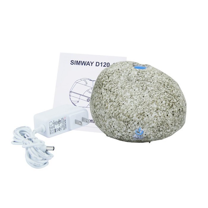 Essential Oil Diffuser, Simway 120ml Stone Grain Aroma Diffuser with Cool Mist and 7 Colors humidifier Waterless... N5