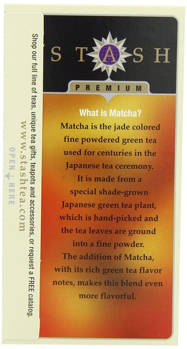 Stash Tea Green Chai Tea, 20 Count Tea Bags in Foil (Pack of 6) N91