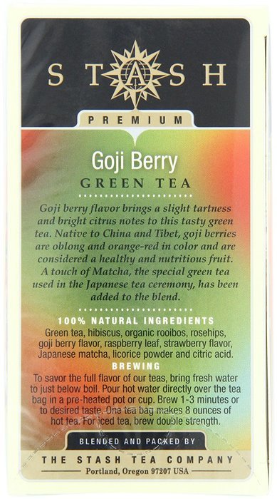 Stash Tea Green Chai Tea, 20 Count Tea Bags in Foil (Pack of 6) N94