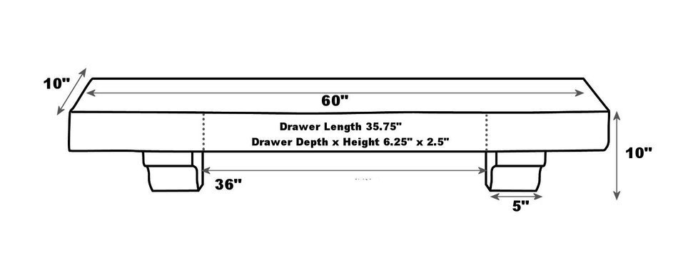 Pearl Mantels 415-60-50 Abingdon Wood 60-Inch Fireplace Mantel Shelf, Medium Distressed Oak N5