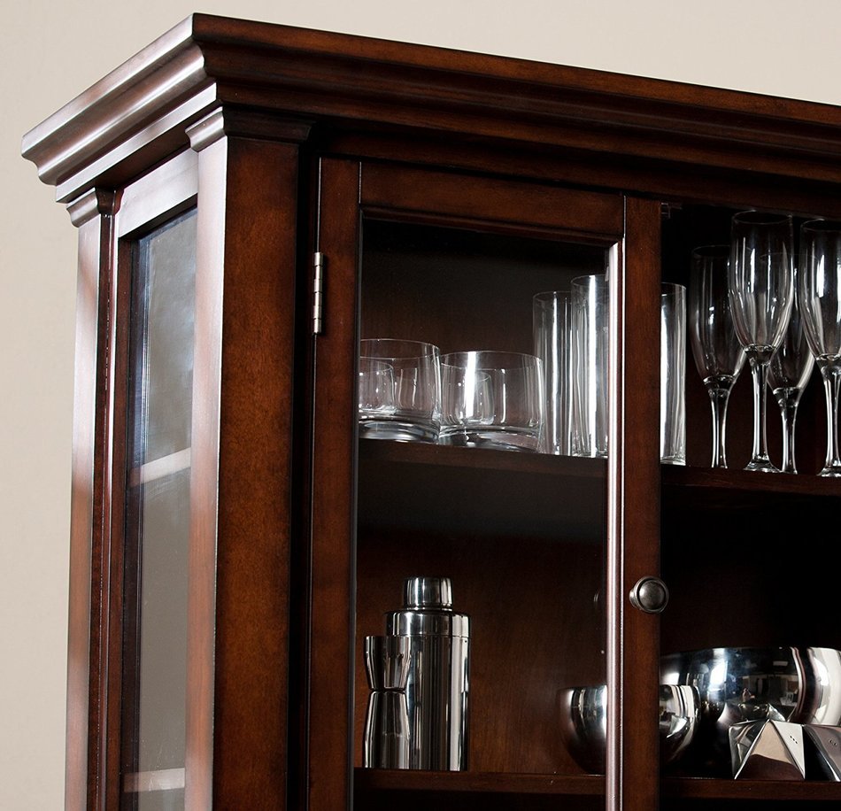 Townsend Fireplace Curio - Espresso N6