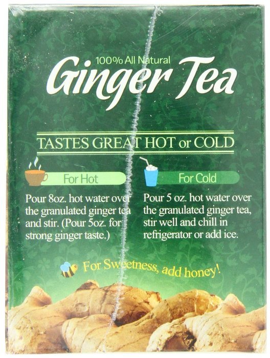 Natural Garden 100% All Natural Ginger Tea, 14 Tea Sachets (Pack of 6) N2