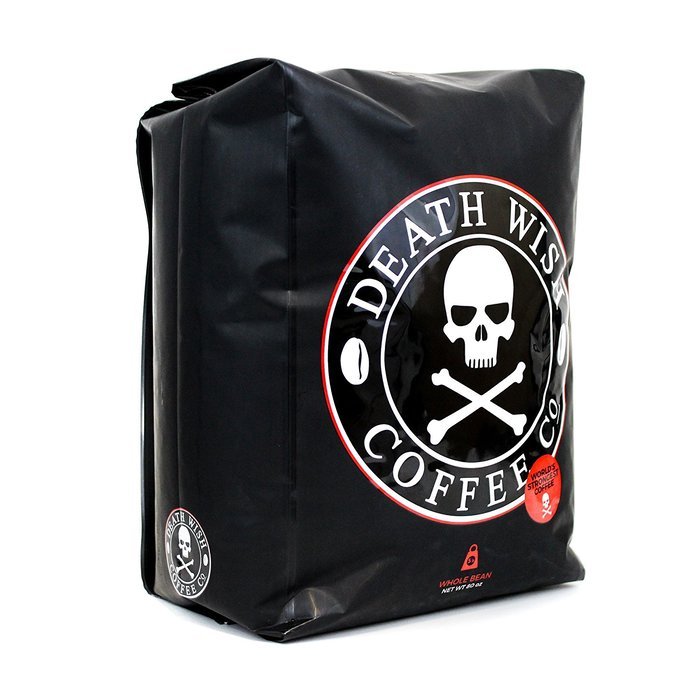 Death Wish Ground Coffee, The World's Strongest Coffee, Fair Trade and USDA Certified Organic, 16 Ounce N3