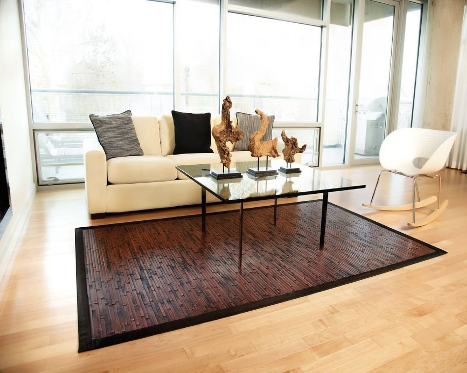 Anji Mountain AMB0036-0710 Contemporary Bamboo Rug, Natural, 7 x 10-Feet N14