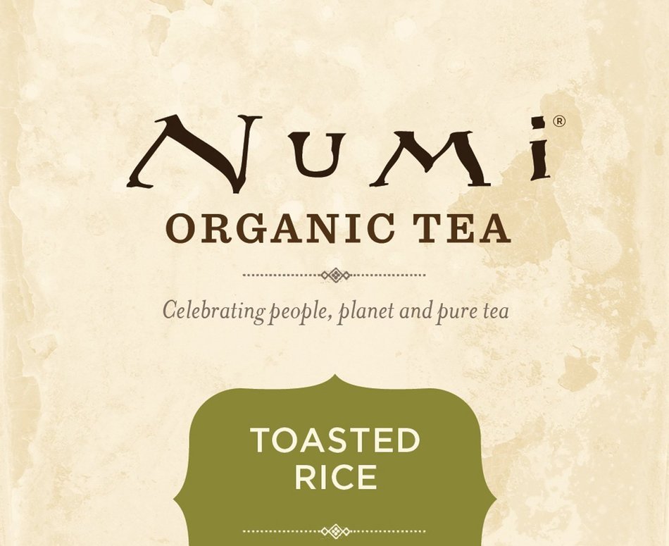 Numi Organic Tea Toasted Rice, Full Leaf Sencha Green Tea, 18-Count non-GMO Tea Bags (Pack of 3) N2