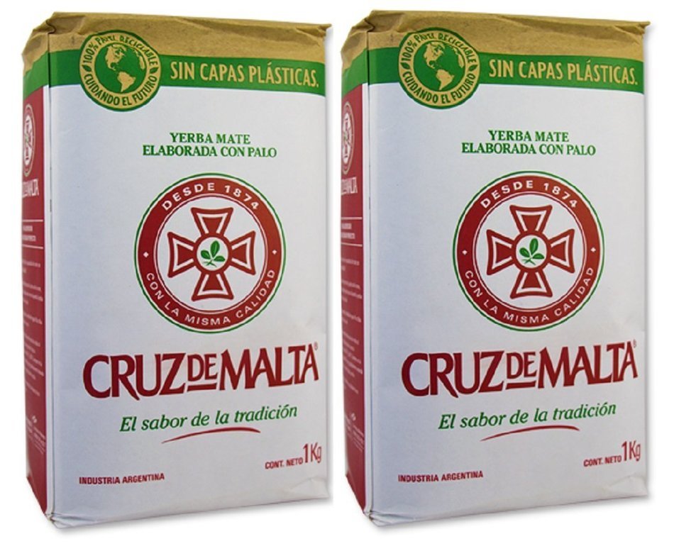 Cruz De Malta Yerba Mate 2 Pack (4.4lbs - 2 Kilos)
