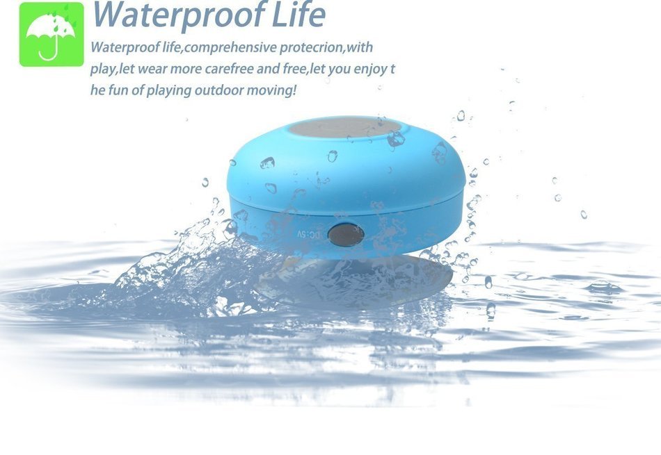 Amazing She-Water Resistant Bluetooth 3.0 Shower Speaker with Dedicated Suction Cup for Showers Bathroom Pool... N12