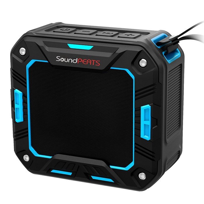 SoundPEATS P2 Wireless Waterproof Portable Bluetooth Speakers with Bult in Mic - Green N9