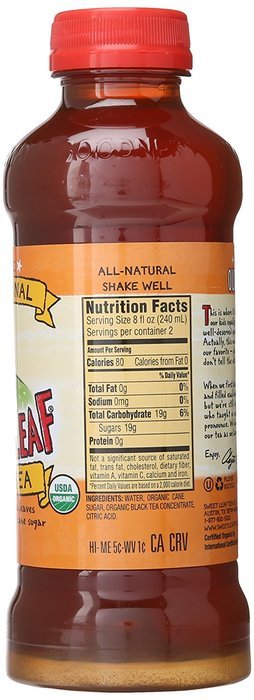 Sweet Leaf USDA-Certified Organic Iced Tea, Original Sweet Tea 16-ounce plastic bottles (Pack of 12) N4