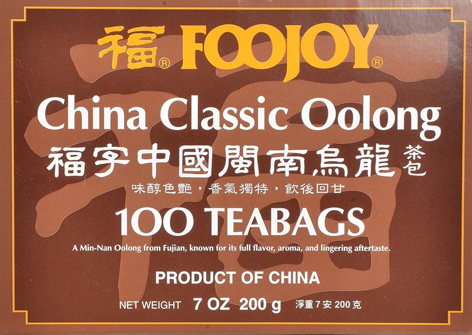 Foojoy China Classic Min-nan Oolong (Wulong) Tea, 2g X 100 Teabags, N5