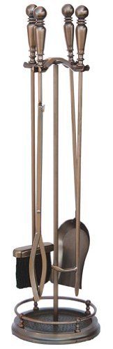 Uniflame, F-1629, 5pc Venetian Bronze Toolset with Ball Handles