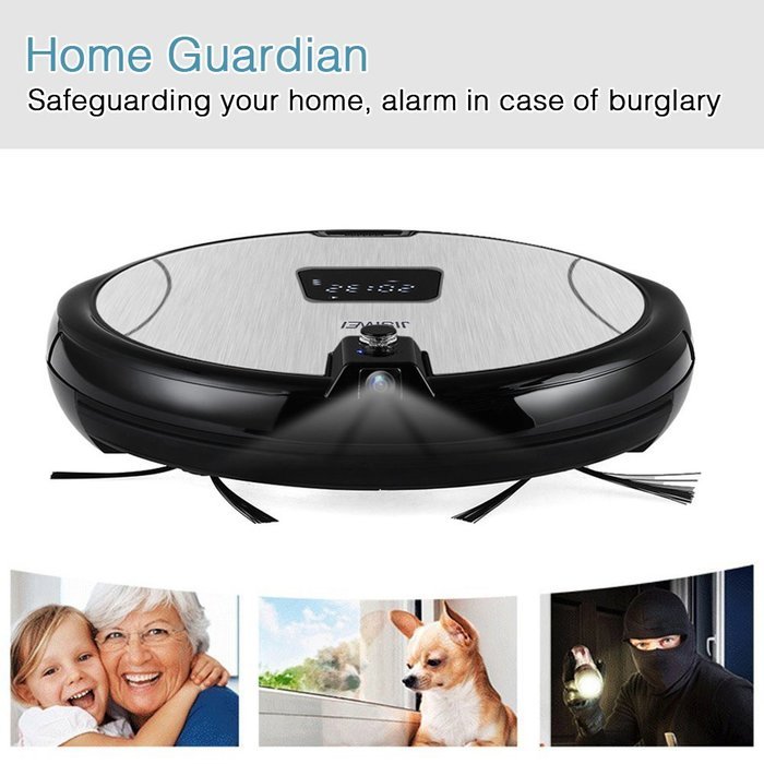JISIWEI S+ Wi-Fi Enabled Robotic Vacuum Floor Cleaner with Camera and Mobile App Remote Control for Pets and Allergies... N16