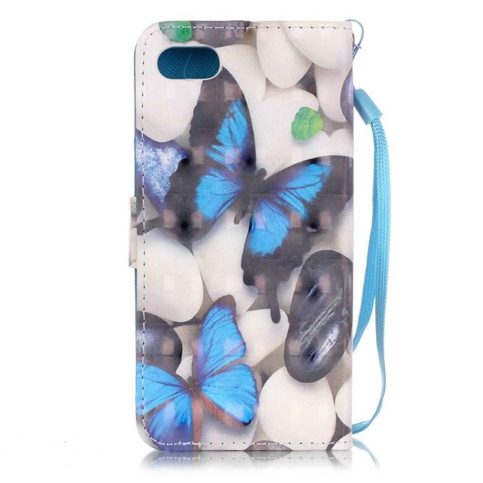 iPhone 7 Case,Yaheeda [3D Colored Drawing] [Flip Fit] Premium PU Leather Card-Slots Cash-Slots & Kickstand [Anti-Scratches... N12