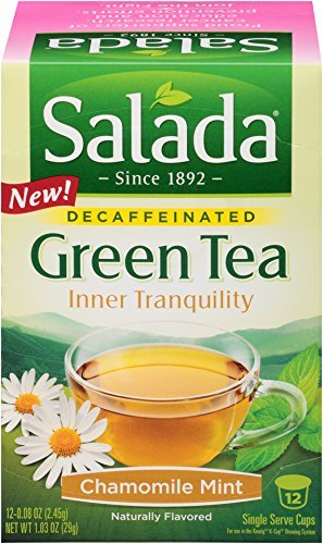Salada&reg; Inner Tranquility Chamomile Mint Decaffeinated Green Tea Single Serve Cups 6 Boxes/ 12ct