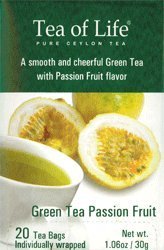 Tea Of Life 100% Natural Green Tea Passion Fruit - 20 Tea Bags