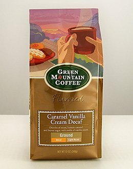 Green Mountain Caramel Vanilla Cream Decaf, Ground Coffee, 12oz. Bag