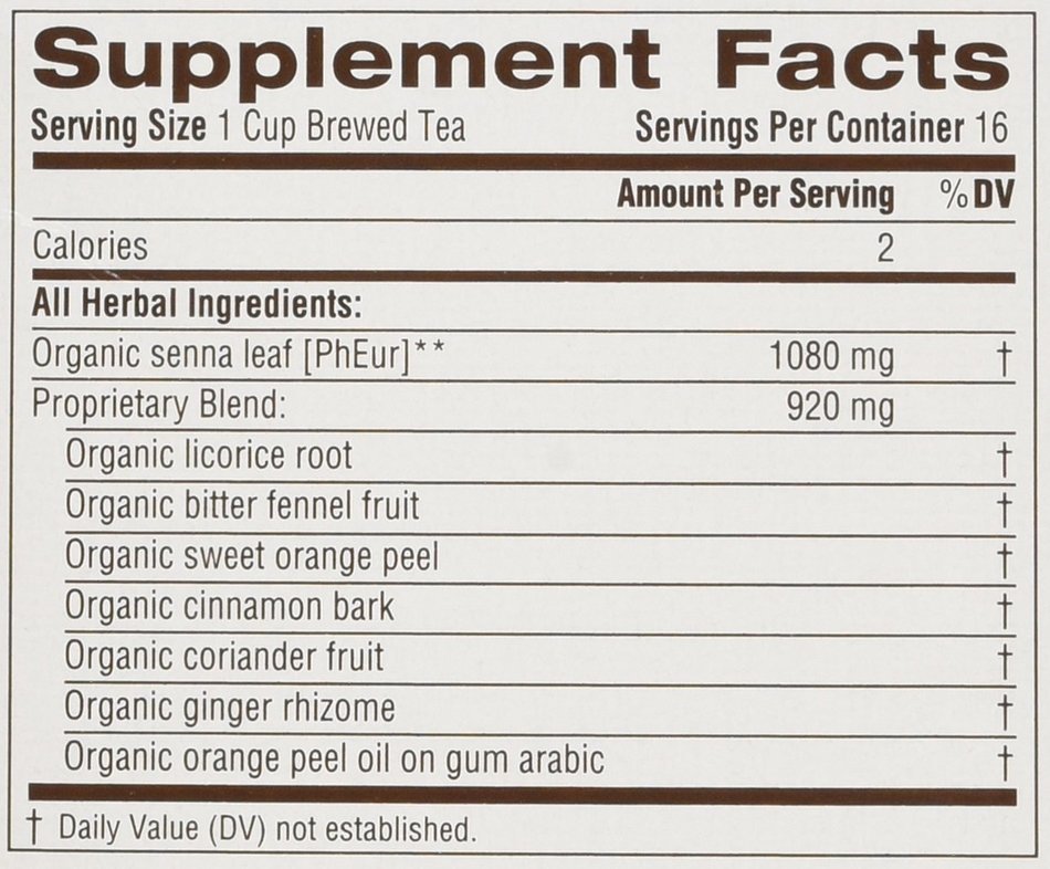 Traditional Medicinals Organic Smooth Move Herbal Tea 2-pack 32 Count 1.13 OZ N3