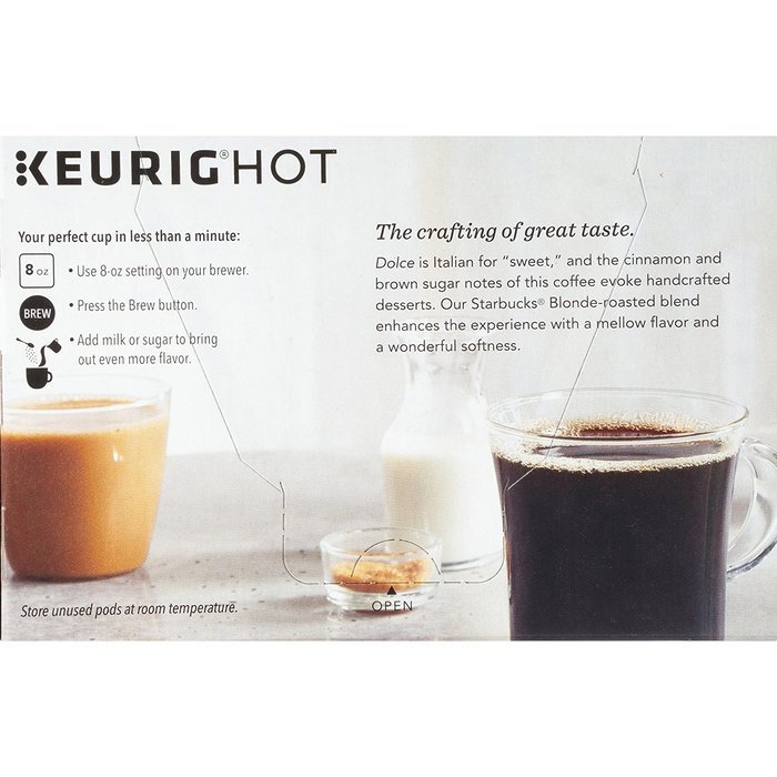 Starbucks Cinnamon Dolce, K-Cup for Keurig Brewers, 10 Count (Pack of 6) N2