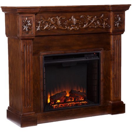 Jordan Electric Fireplace with 6' Cord , Espresso N6