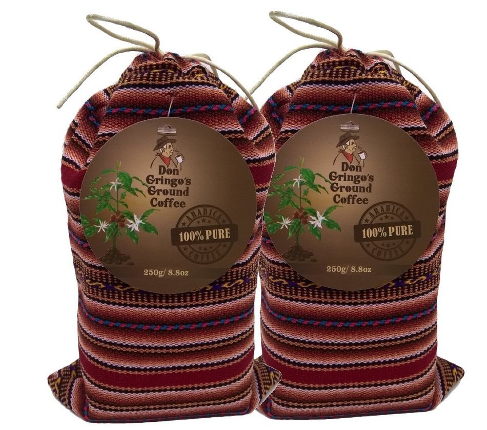 Don Gringo&acute;s Ground French Dark Roast Coffee Peruvian Andes&acute; Gourmet Arabica Selection. Single Origin Blend, Organically... N23