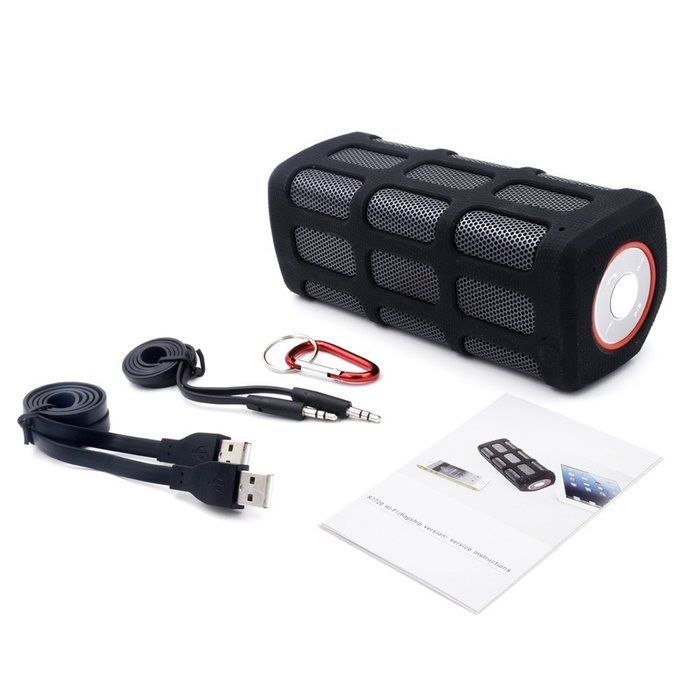 Domon&reg; Waterproof,Dustproof and Shockproof outdoor 7000mAh Power Bank Portable Shower Stereo wireless Bluetooth... N6