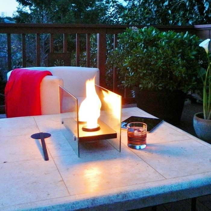 Tabletop Fireplace (Chiminea) Portable For Indoors/Outdoors. Uses Ethanol, Modern, Ventless, Does Not Emtit Unsafe...