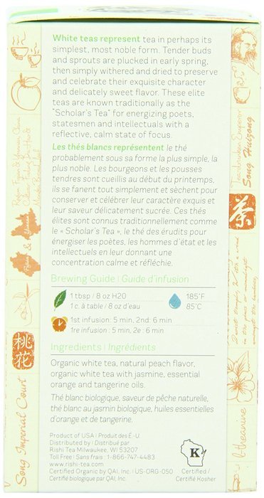Rishi Tea Organic Peach Blossom Loose Leaf Tea, 1.13 Ounces Tin N6