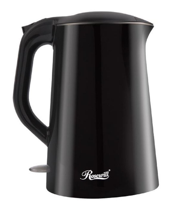 Rosewill Double Layer Insulated Stainless Steel Pot Double Wall Tea Water Kettle Cool Touch Exterior, 1.5 L, Black... N7