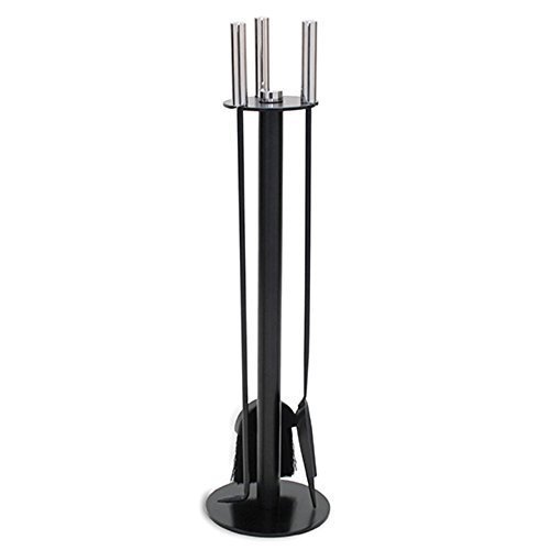 Pilgrim 18090 Home and Hearth Metro Fireplace Tool Set, Black and Polished Nickel by Pilgrim