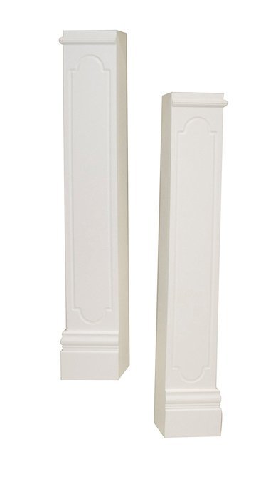 Oxford White Fireplace Mantel Legs (2-piece)