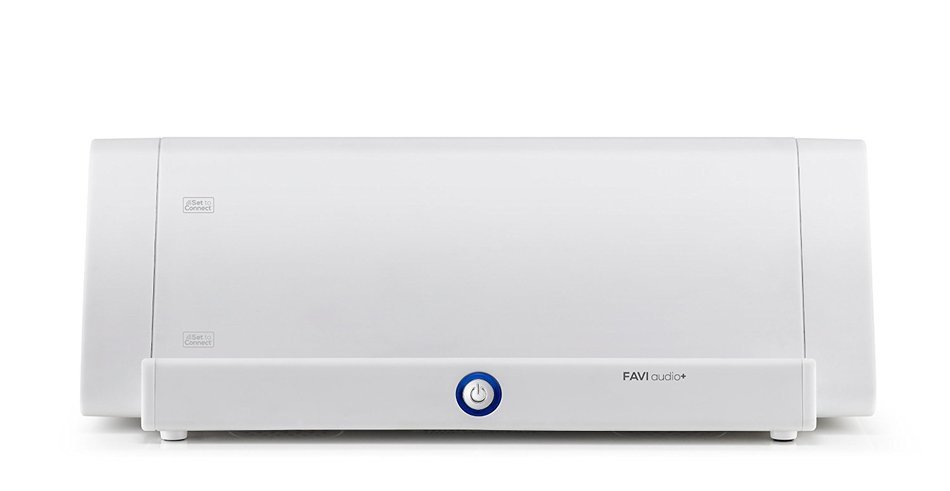 FAVI Water Resistant Indoor/Outdoor Wireless Speaker for iPad and Android Tablets, White N2
