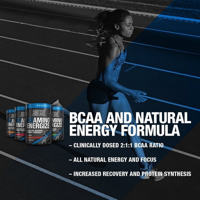 Best Tasting Amino Preworkout, 360AMINO ENERGIZE Peach Lemonade Iced