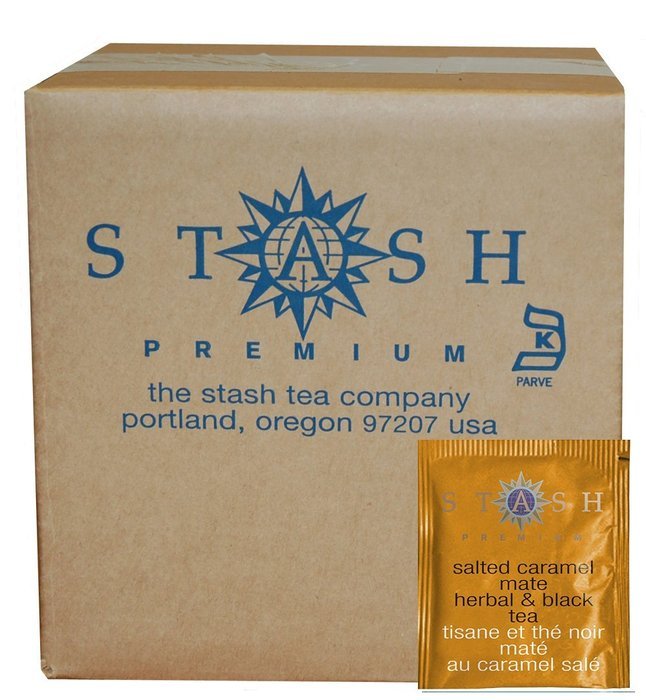 Stash Tea Teabags, Salted Caramel Mate, 100 Count