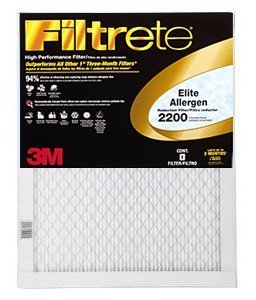 20x25x1 (19.6 x 24.6) Filtrete 2200 Elite Allergen Reduction Filter by ...