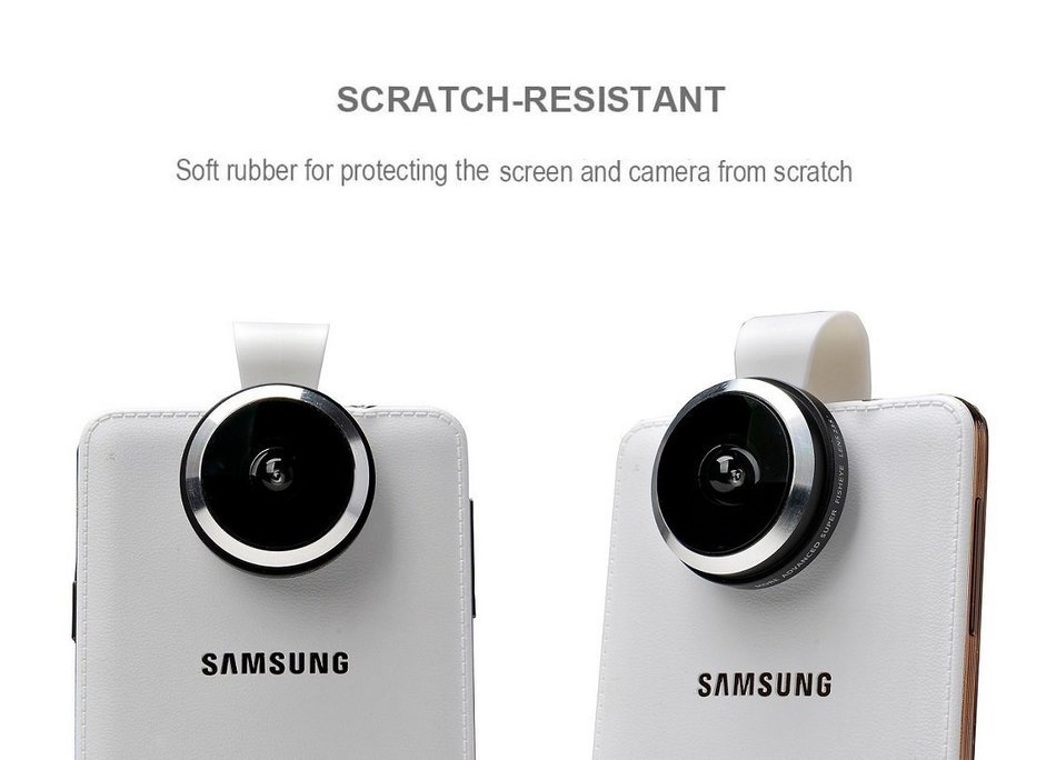 3 In 1 Universal Phone Camera Lens Kit with 0.4X Super Wide Angle Lens, 180 Degree Fish Eye Lens and 10X Macro... N39