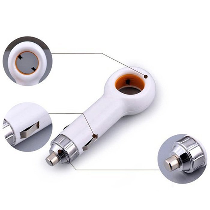 LANDSIGN Mini Lightly Ozone Car Air Purifier Ionizer with 12V 1W Car Charger Portable Air Cleaner Gadget Smoke... N4