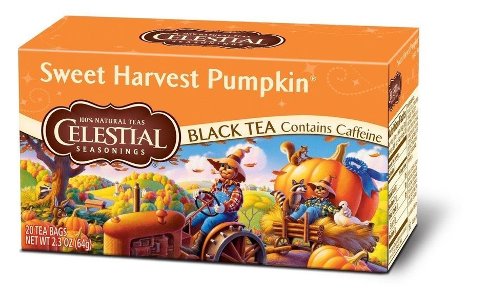 Celestial Seasonings Holiday Pumpkin Pie Black Tea, 20 Count (Pack of 6)