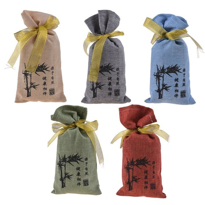 All Natural Bamboo Charcoal Deodorizer Bag Air Purifiers For Home Allergies Smokers Portable Odor Eliminator Car... N22