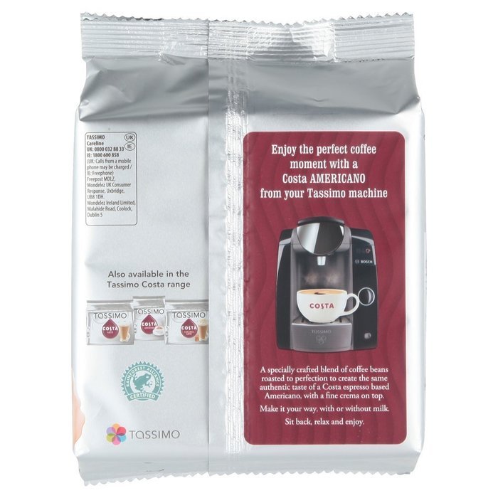 TASSIMO Costa Americano 16 T DISCs (Pack of 5, Total 80 T DISCs) N6