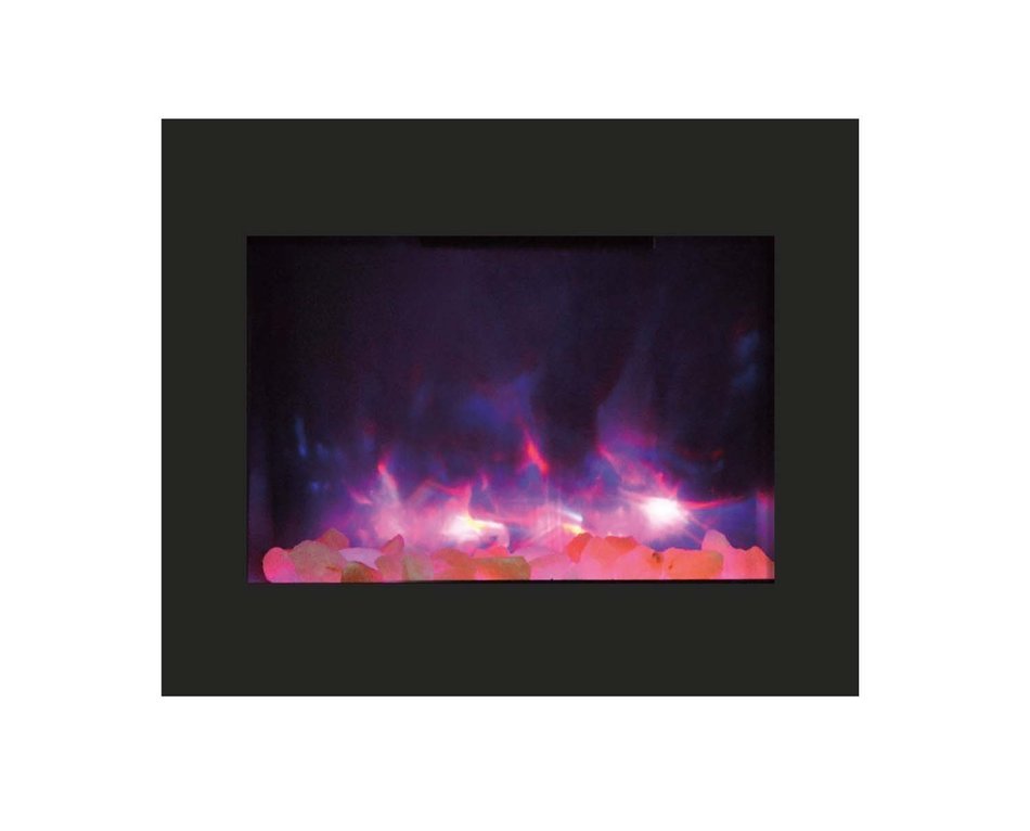 Amantii ZECL-26-2923-BG Zero Clearance Series Built-In Electric Fireplace with Ice Media Kit, 26 Inch N19