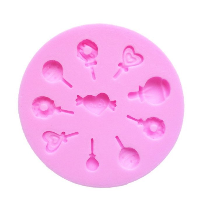Little Lollipops Shapes Cake Decoration Fondant Silicone Mold Mould