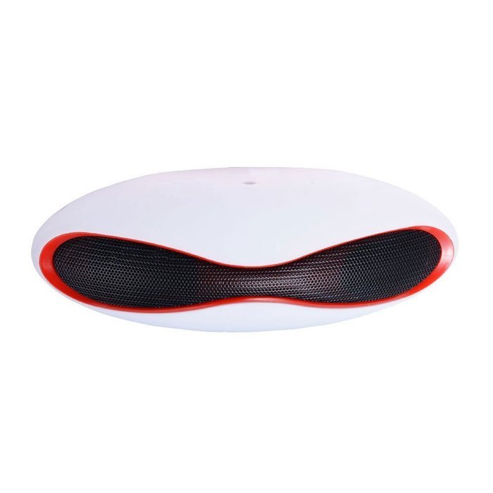 Mini Rugby Shape Wireless Bluetooth Speaker Support USB Drive/TF Card/Hands-free Call (White) N4