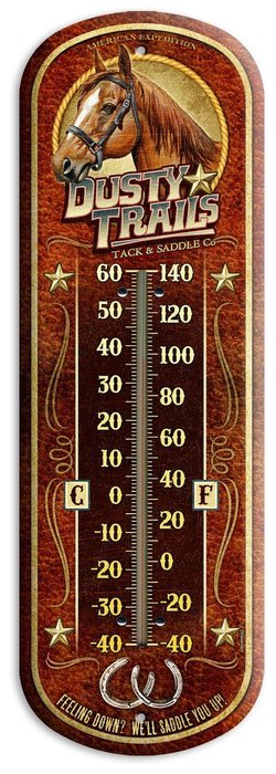 American Expedition Tin Thermometer - Bear's Den Cabin Rentals N29
