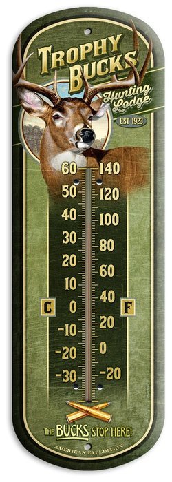 American Expedition Tin Thermometer - Bear's Den Cabin Rentals N32