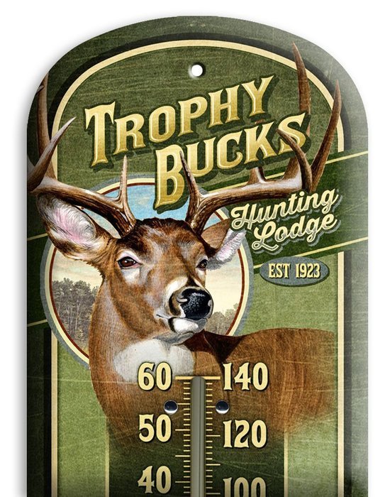American Expedition Tin Thermometer - Bear's Den Cabin Rentals N33
