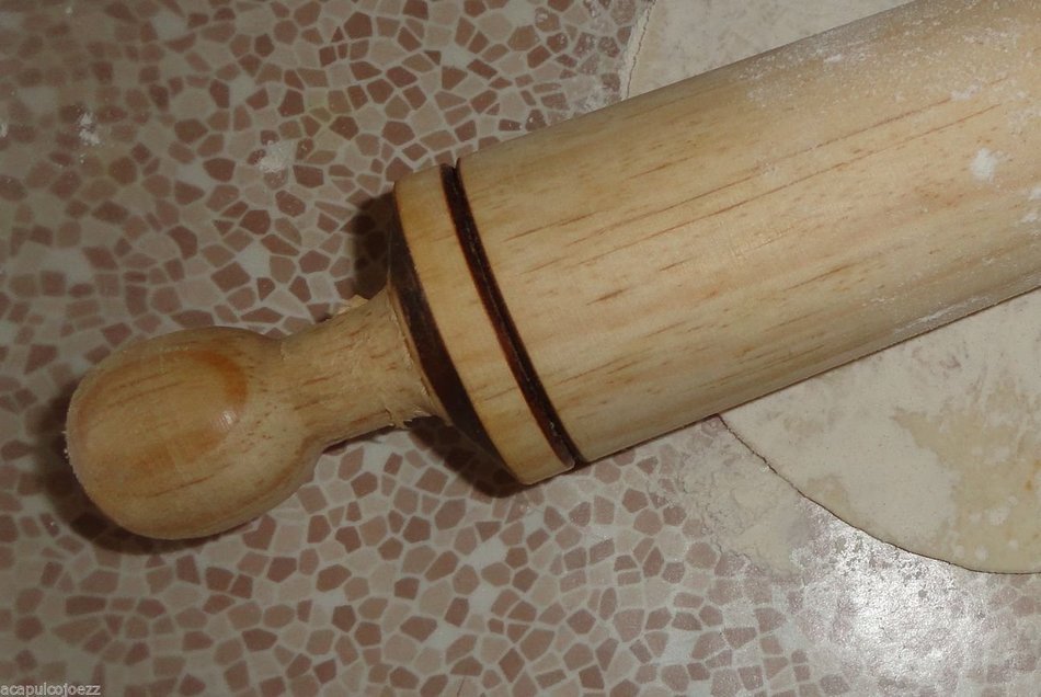 New 14 Inch Wooden Dough Rolling Pin Rodillo De Madera Tortilla Flat Bread #pin 14 inch N3