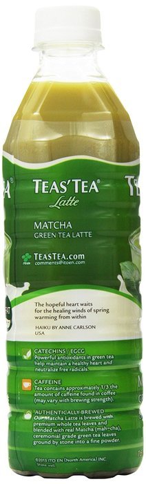 Teas' Tea Matcha Green Tea Latte, 16.9 Ounce (Pack of 12) N11