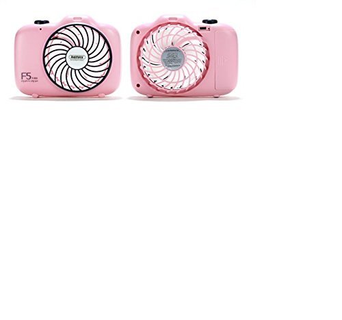 High Quality USB 5V rechargble Mini Camera Style Fan with Piano key Swtiches made of ABS material(pink)