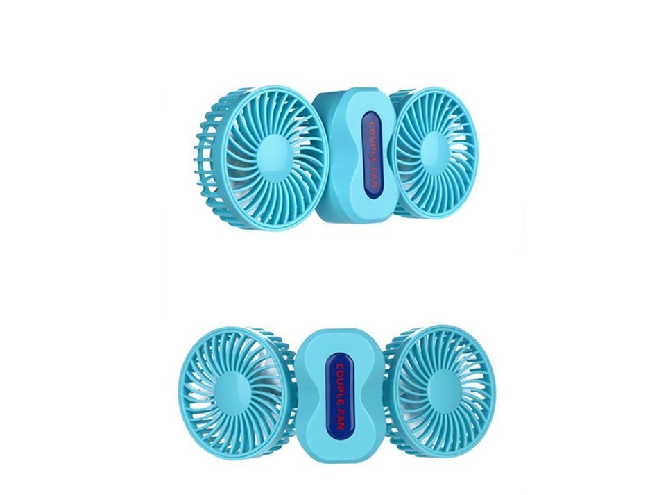 Vchanel USB Charging, 350 Degrees Rotation,2 in 1 Foldable,Portable,Cooling Mini Couple Fan (White) N2